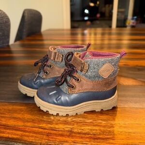 Carter's Blue and Brown Kids Winter Boots